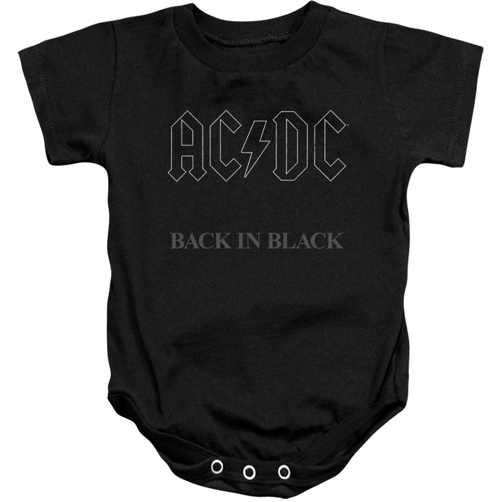 AC/DC Back In Black 100% Cotton Bodysuit
