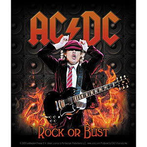 AC/DC Flames Sticker