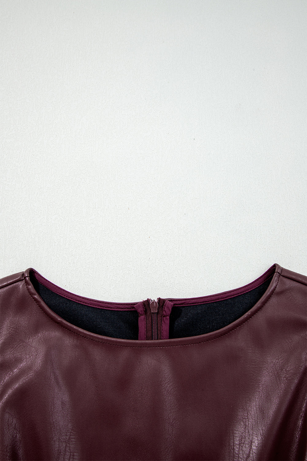 Wild Ginger Vegan Leather Sleeveless Mini Dress