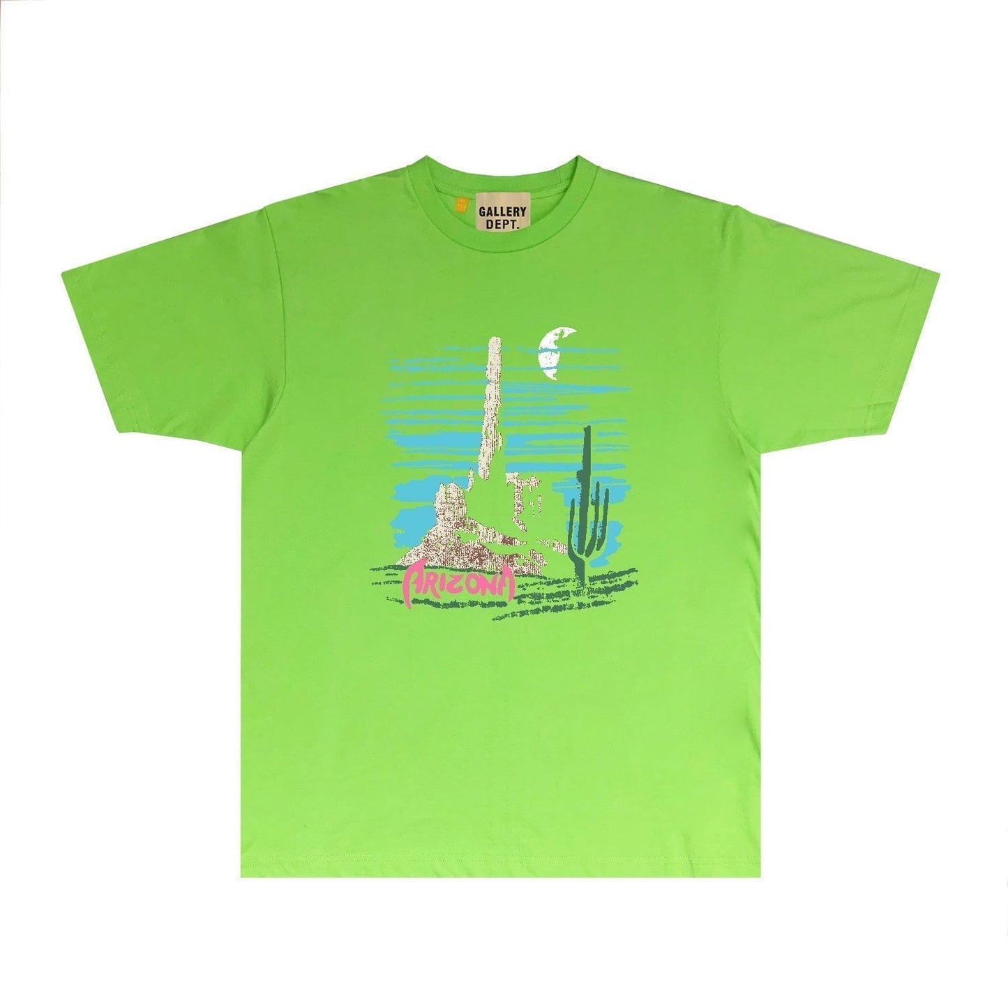 Gallery Dept T Shirt Retro Printed Loose Short-Sleeved Shirt