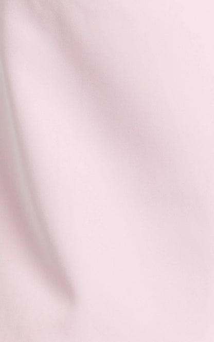 Claire Mini Dress - Tipped Shoulder Tulip Skirt Dress in Pink