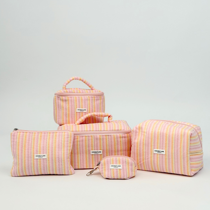 Mini Towel Everything Pouch - Pastel Stripes