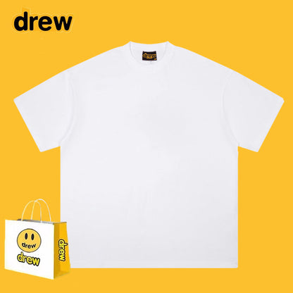 Drew T-shirts Smiley Letter Cotton T-shirt