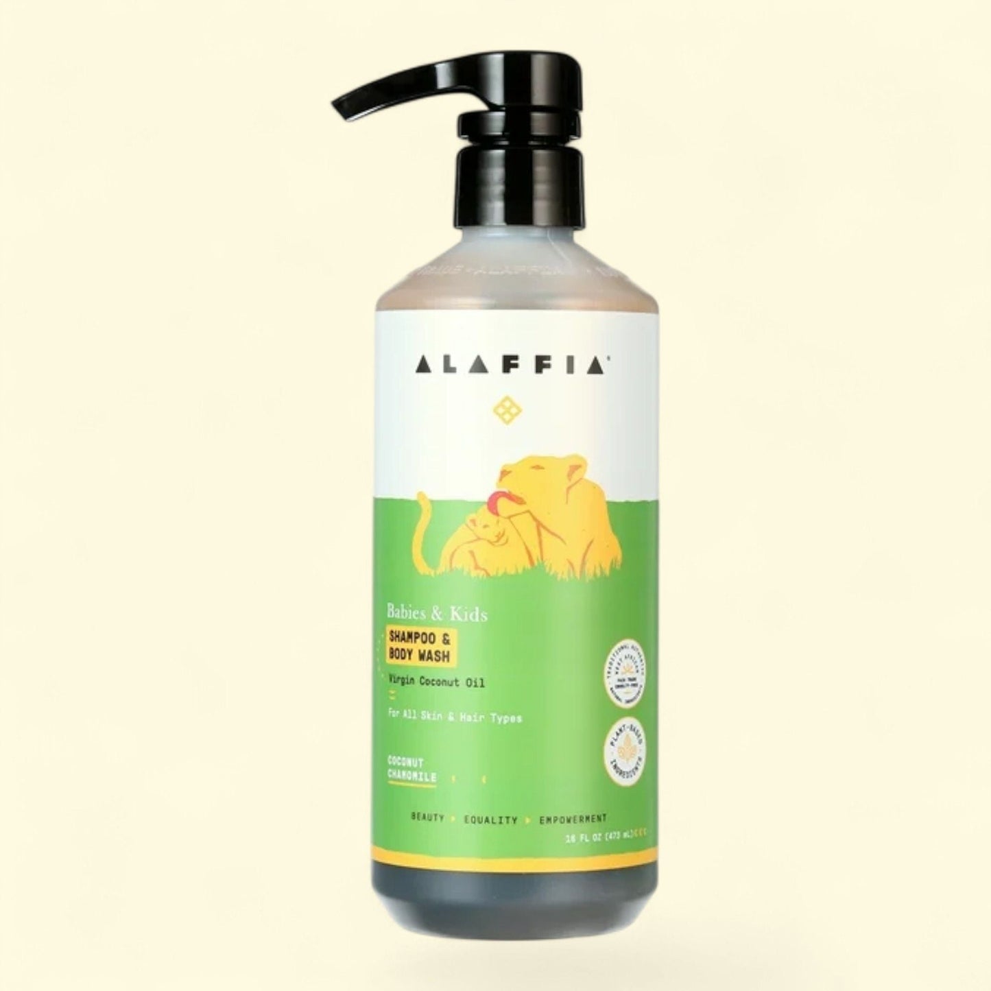 Alaffia Babies and Up Shampoo and Body Wash, Coconut Chamomile, 16 fl oz