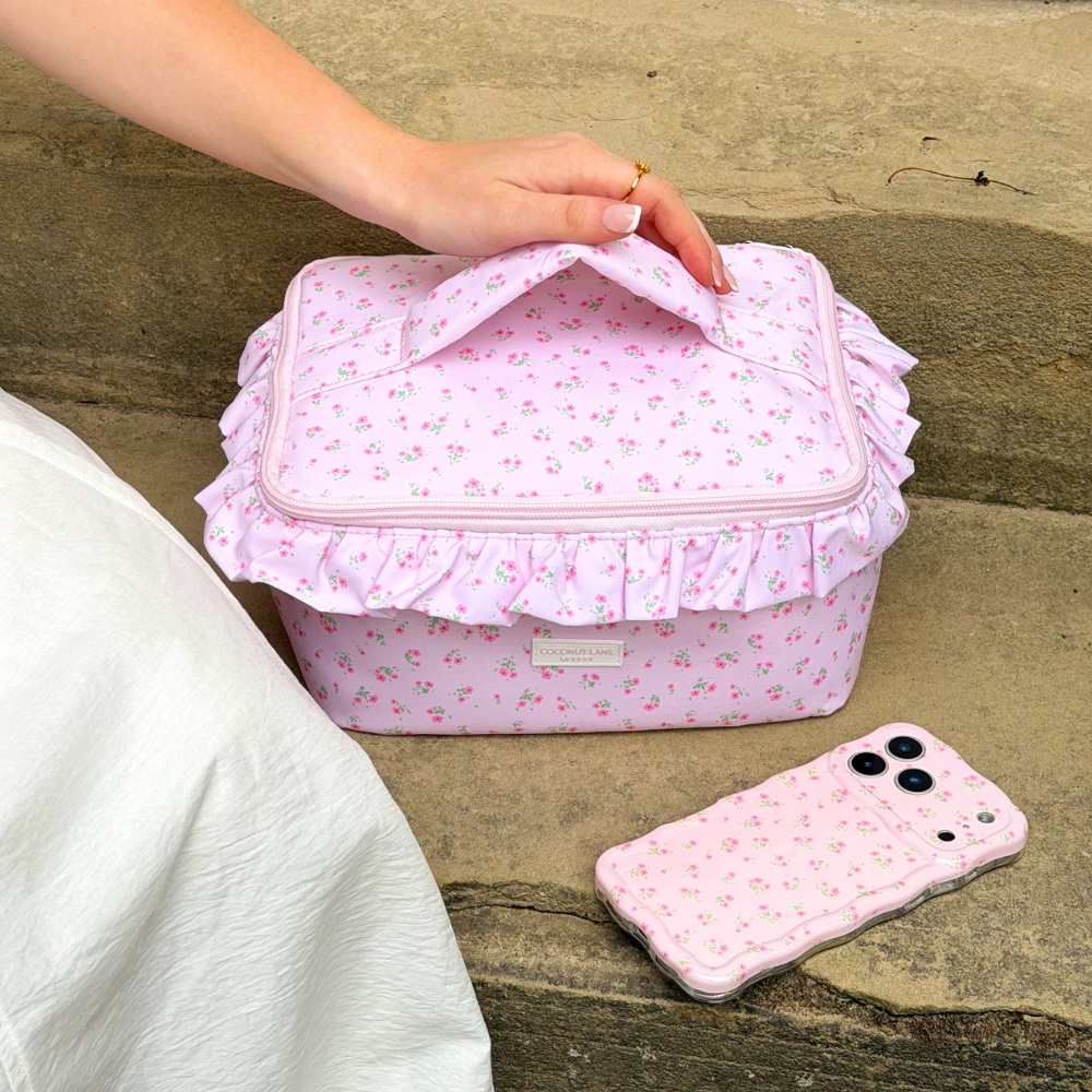 Wavy Phone Case - Ditsy Floral Pink