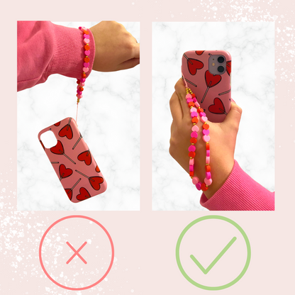 Crystal Phone Strap - Lilac