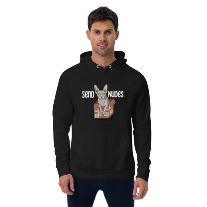 "SEND NUDES" UNISEX ECO HOODIE